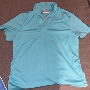 PGA Tour women’s teal Dri-fit golf shirt.